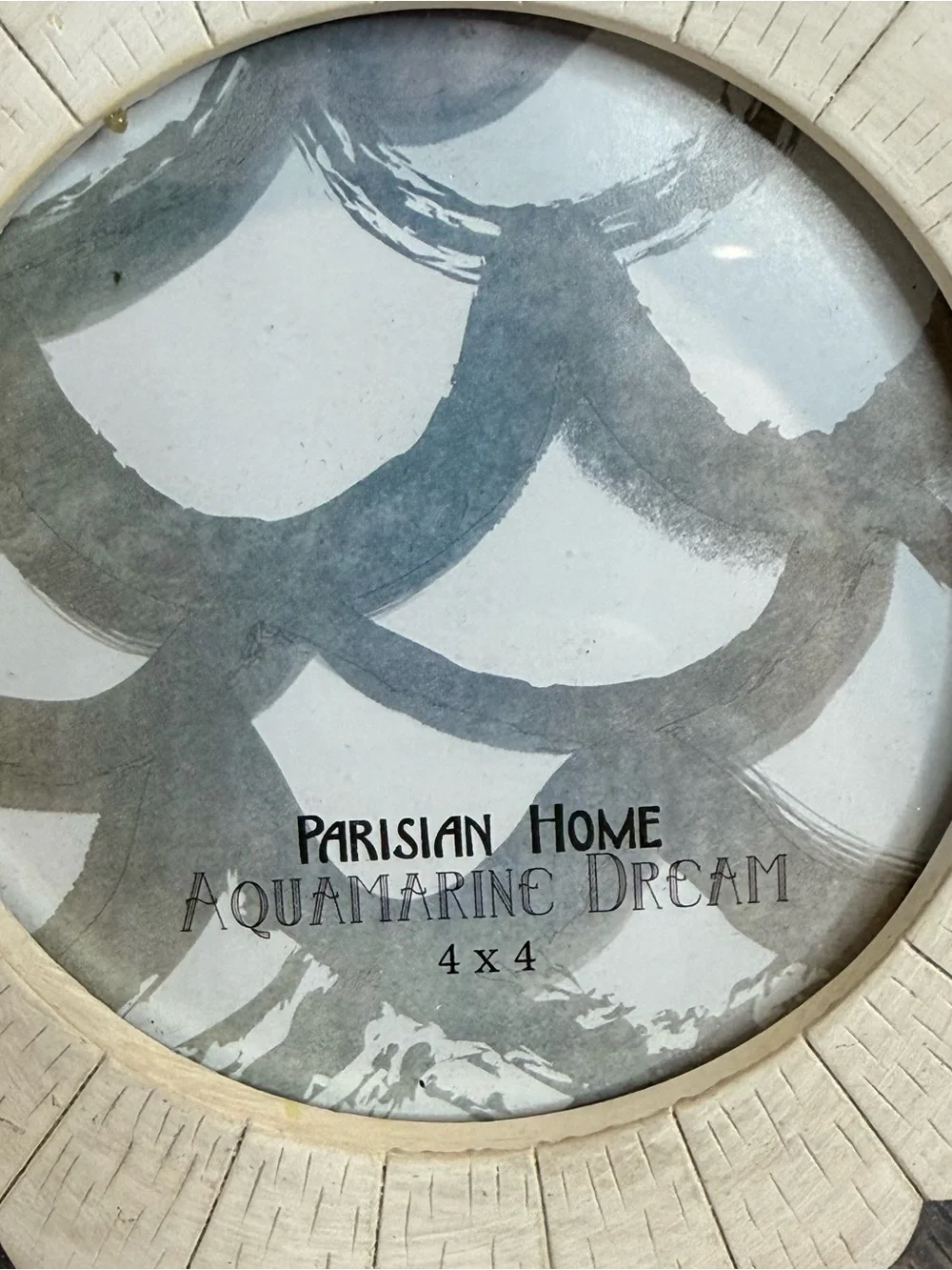 Parisian Home Aquamarine Dream 4x4 Round Sunflower Frame